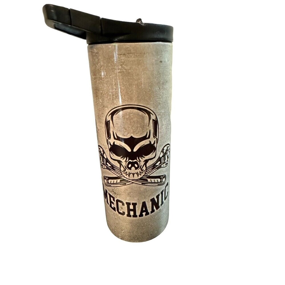 Mechanic Hourly Rate Tumbler  Sublimated  25oz Duo Lid Stainless Steel  Hogg